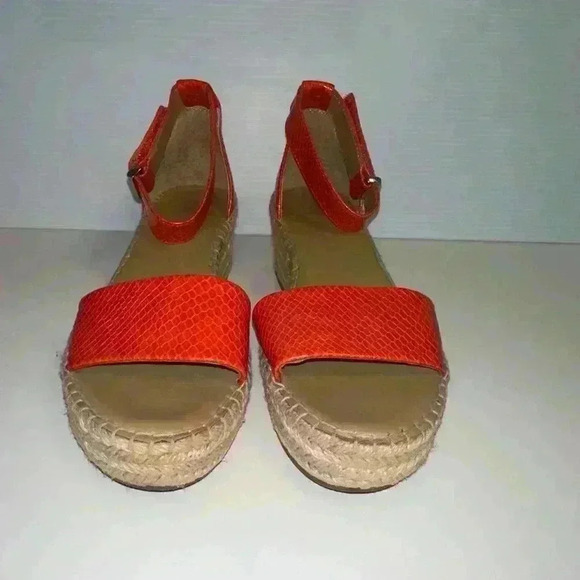 Franco Sarto Orange Sandals Size 8 for Women - Picture 4 of 16